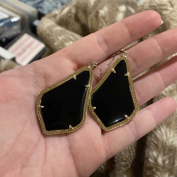 Kendra Scott Black Alexandra Earrings - Picture 3 of 4